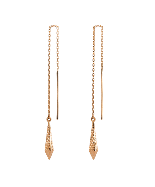Gold earrings