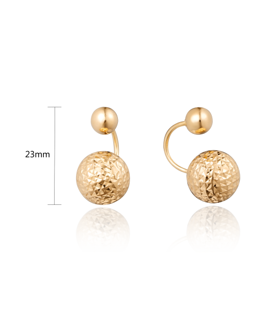 Gold earrings