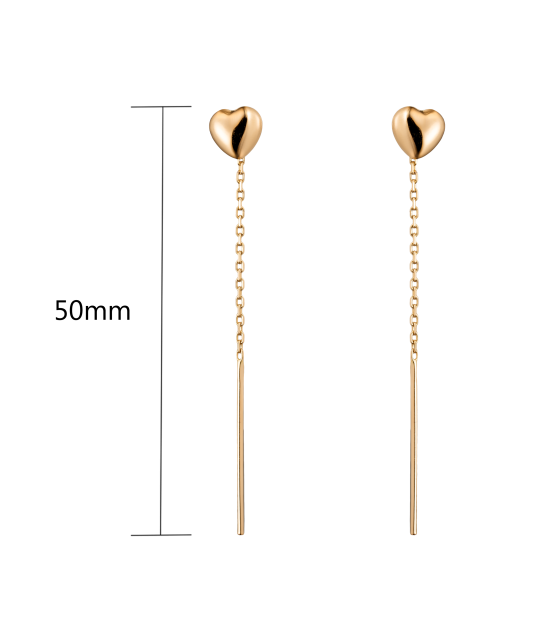 Gold earrings
