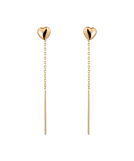 Gold earrings