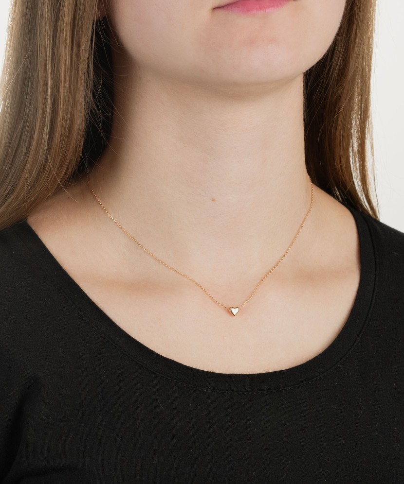 Золотая цепочка с подвеской "Сердечко" Золотая цепочка с подвеской "Сердечко"