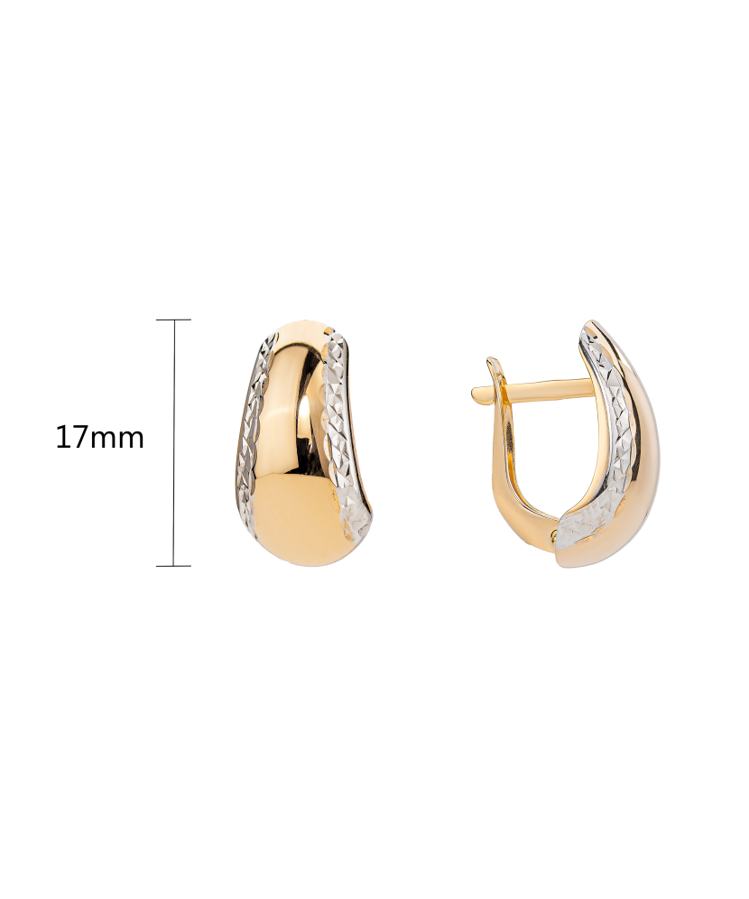 Gold earrings