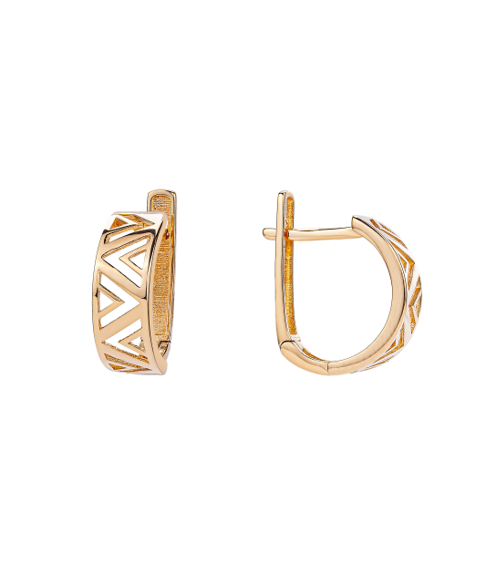 Gold earrings