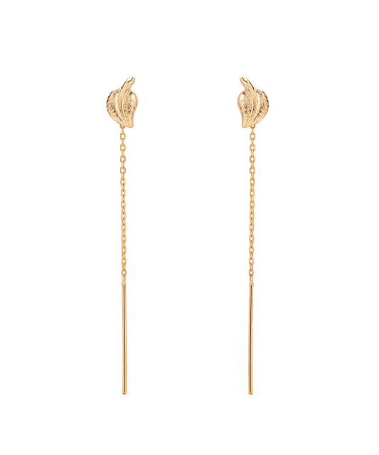 Gold earrings