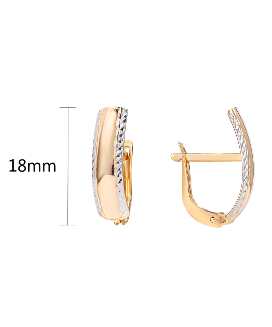 Gold earrings