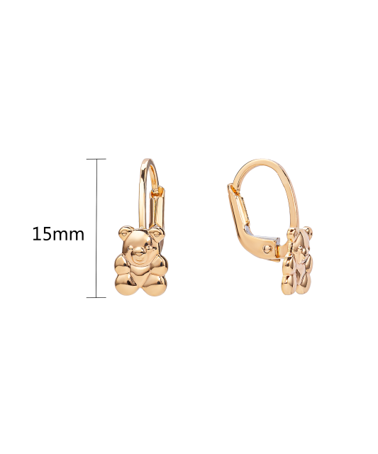 Gold children's earrings