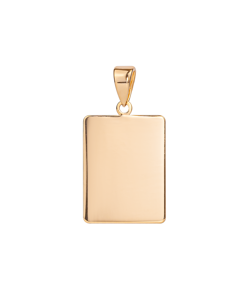 Gold pendant "plate"