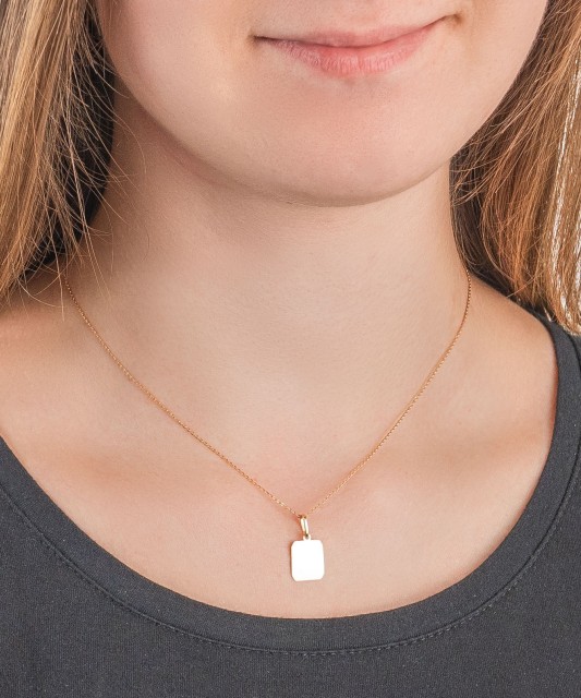 Gold pendant "plate"