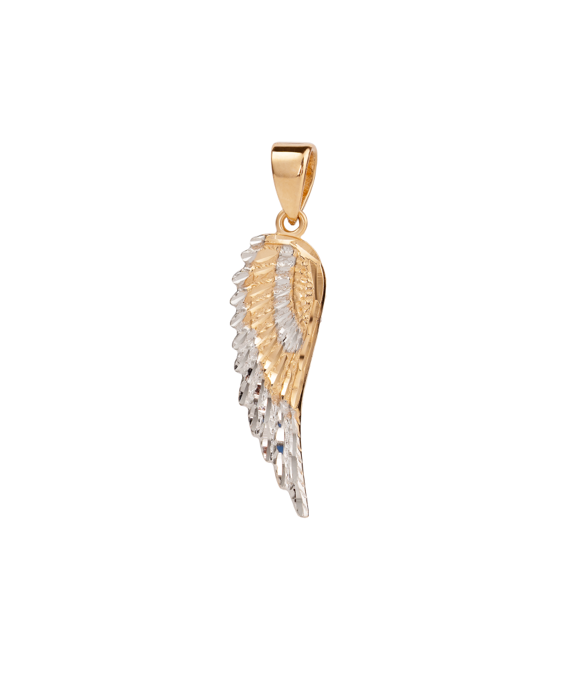 Gold pendant "Angel Wing"