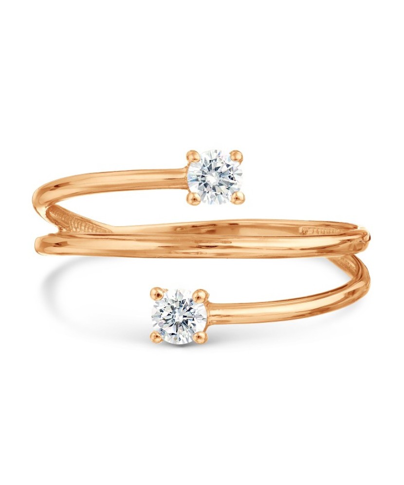 Auksinis žiedas su cirkoniais  - Goldinga