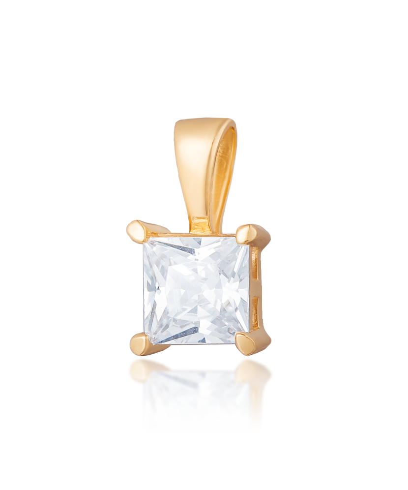 Золотой подвеска с цирконом Золотой подвеска с цирконом