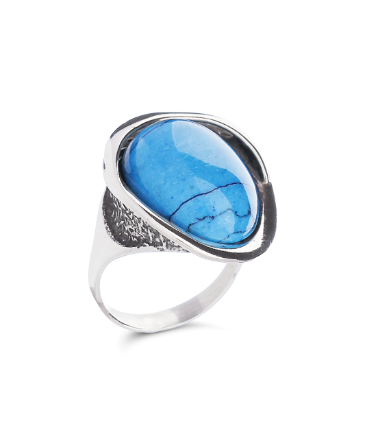 Sterling silver ring with turquoise