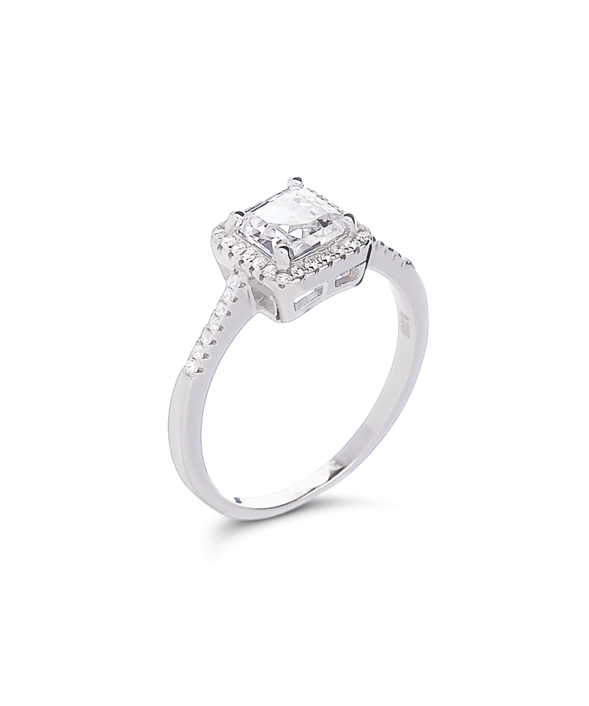 Sterling silver ring with zircons Sterling silver ring with zircons