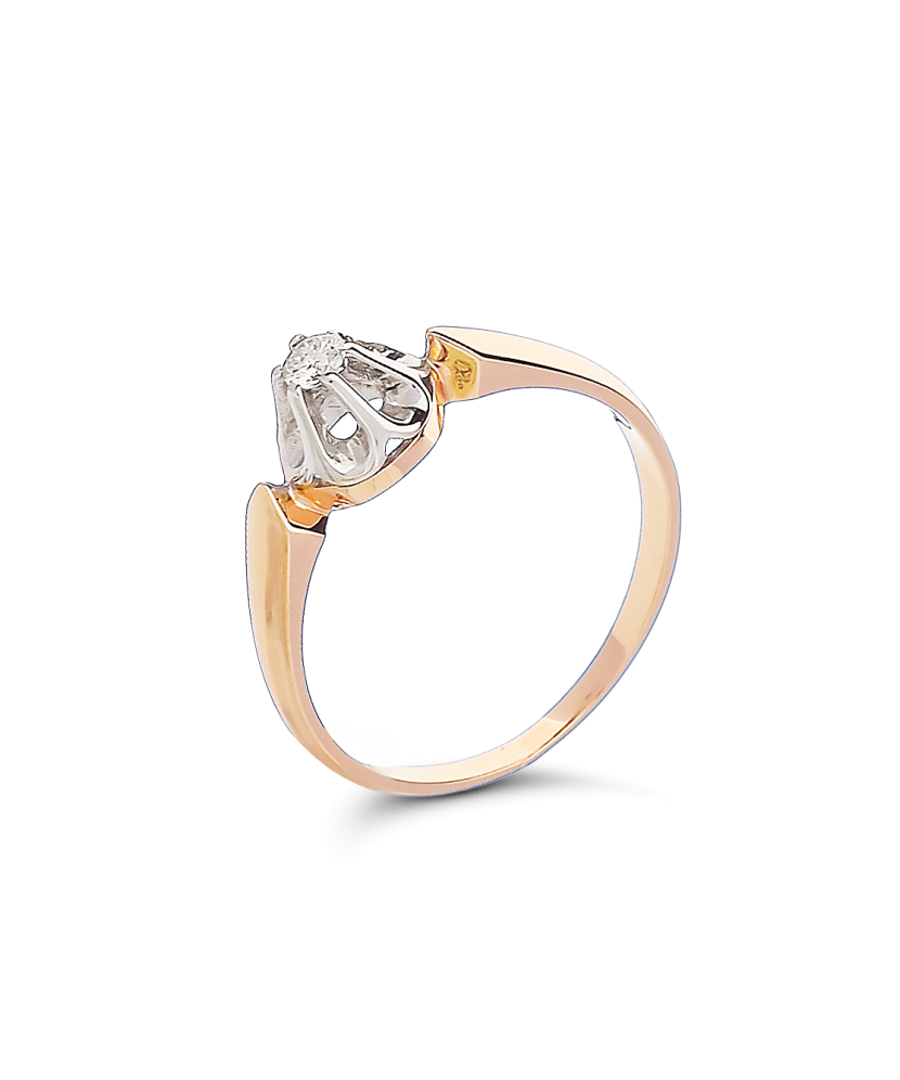 Gold ring with diamond Gold ring with diamond