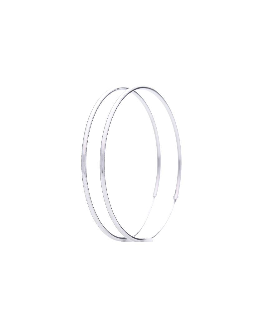 Sterling silver earrings 40mm