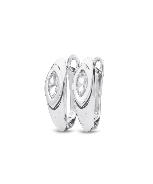 Sterling silver earrings with zirconium