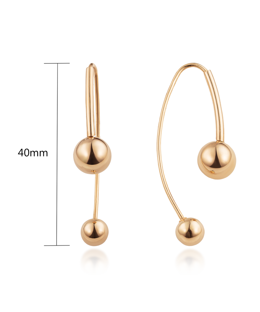 Gold earrings