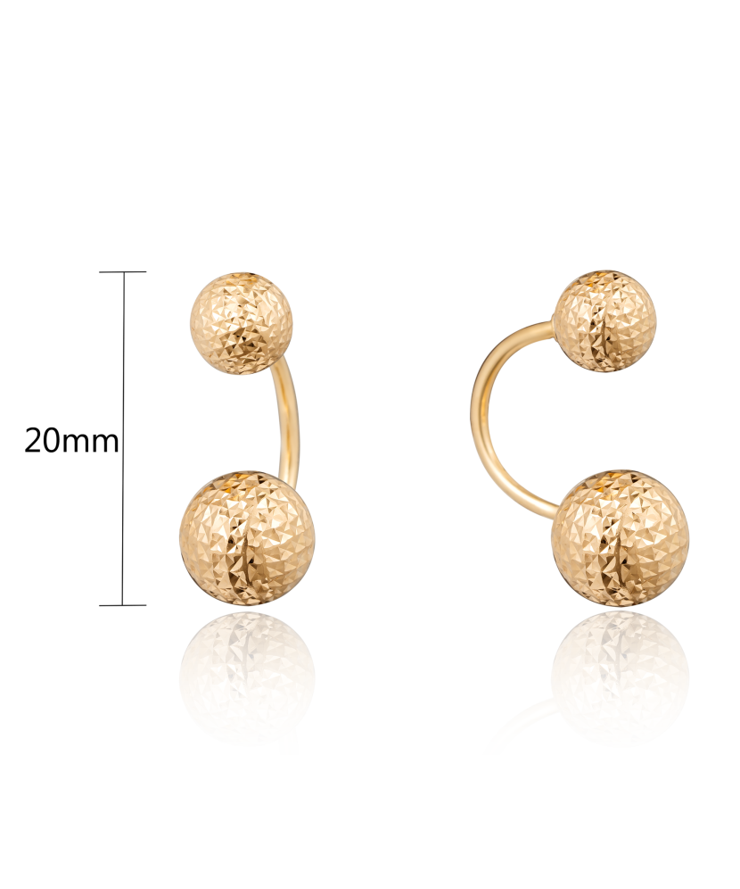 Engraved Gold Earrings