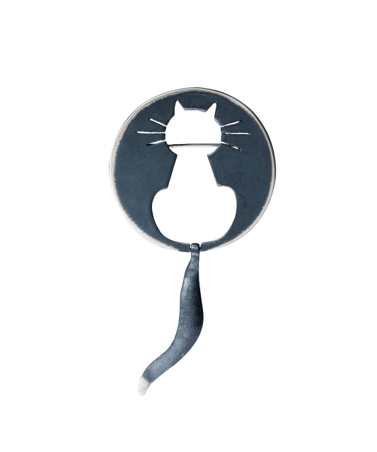 Sterling silver  brooch "cat"