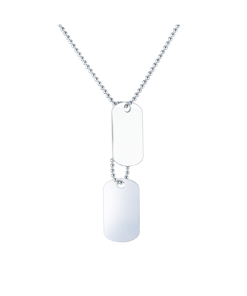 Sterling silver chain with pendants "Plate"