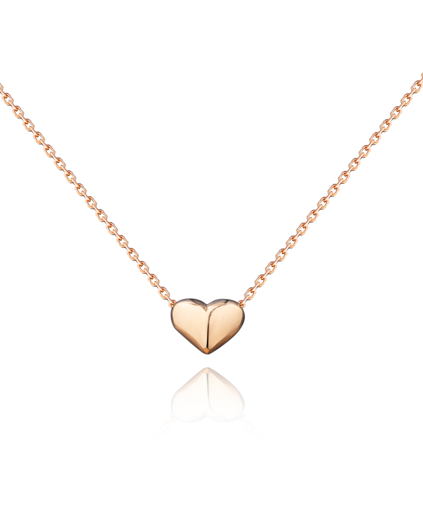 Gold chain with pendants "Heart"
