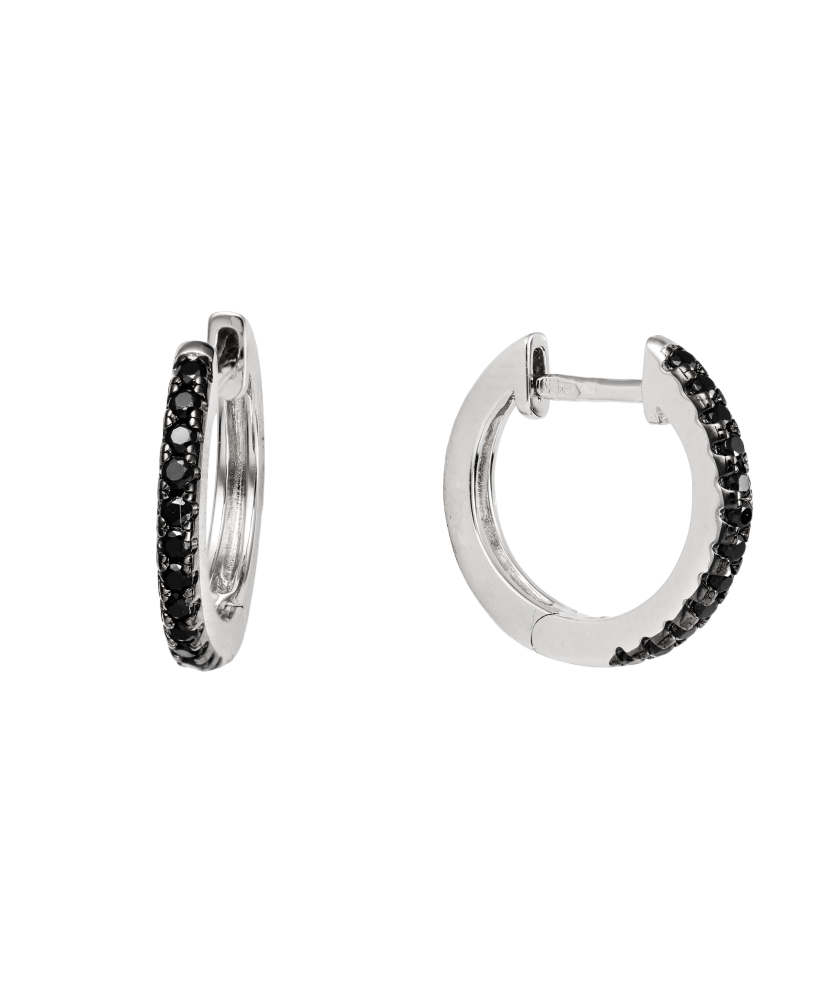 Sterling Silver earrings with zircons and spinels