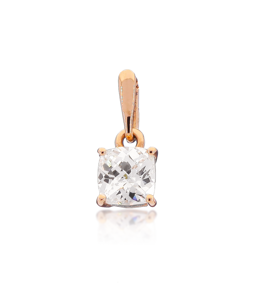 Gold pendant with zirconium Gold pendant with zirconium