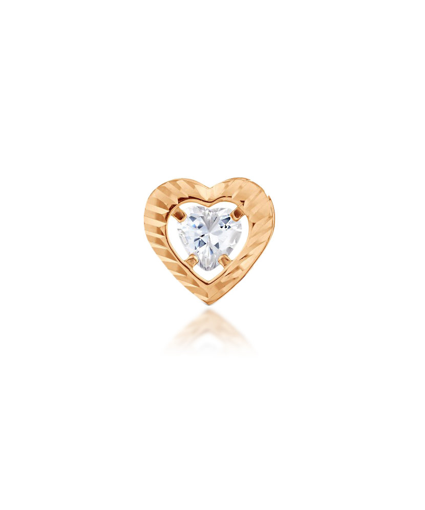 Золотой подвеска с цирконом