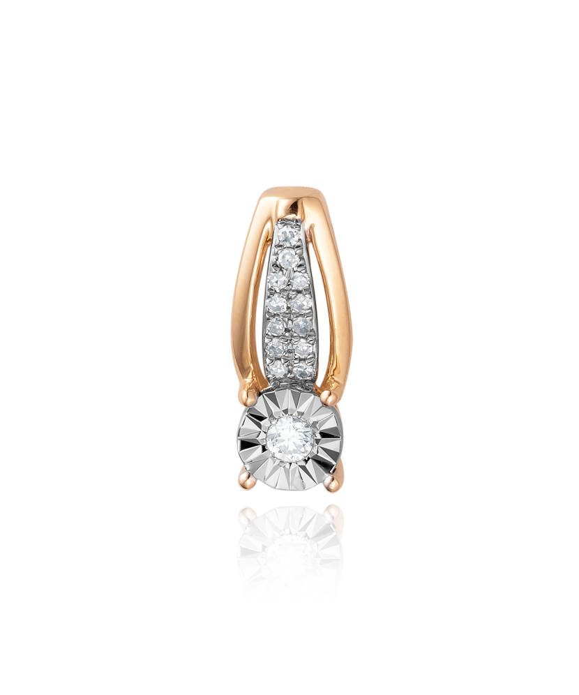 Золотой подвеска с алмазами Золотой подвеска с алмазами