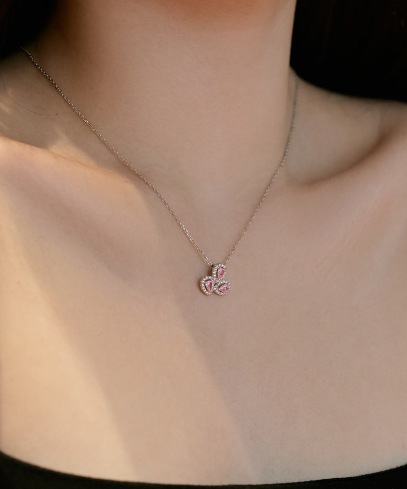 Sidabrinė Grandinėlė Su Cirkonio Pakabuku