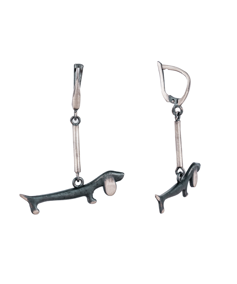 Sterling silver earrings "Dogs" Sterling silver earrings "Dogs"