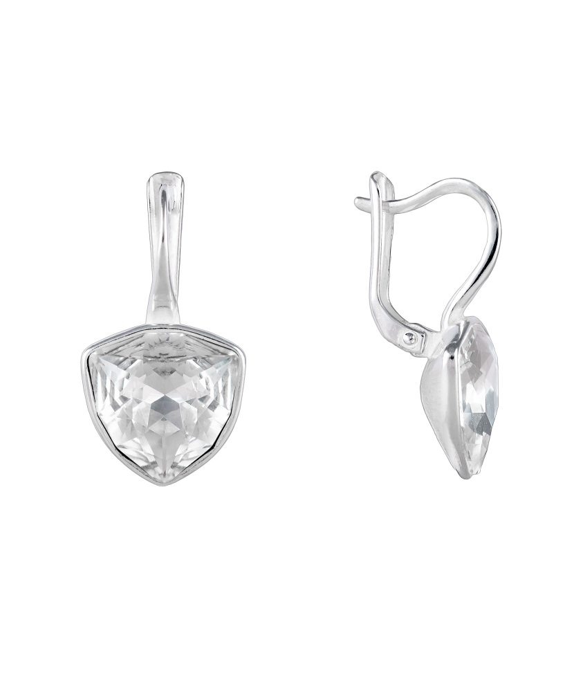 Sterling silver earrings with crystal Sterling silver earrings with crystal