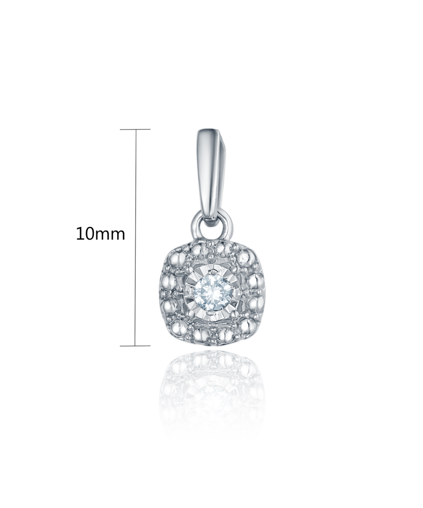 Подвеска из белого золота с бриллиантами