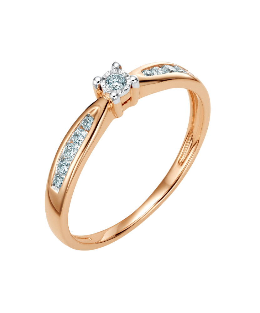 Золотое кольцо с алмазами