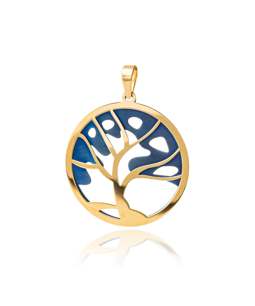 Посеребренная подвеска с титаном