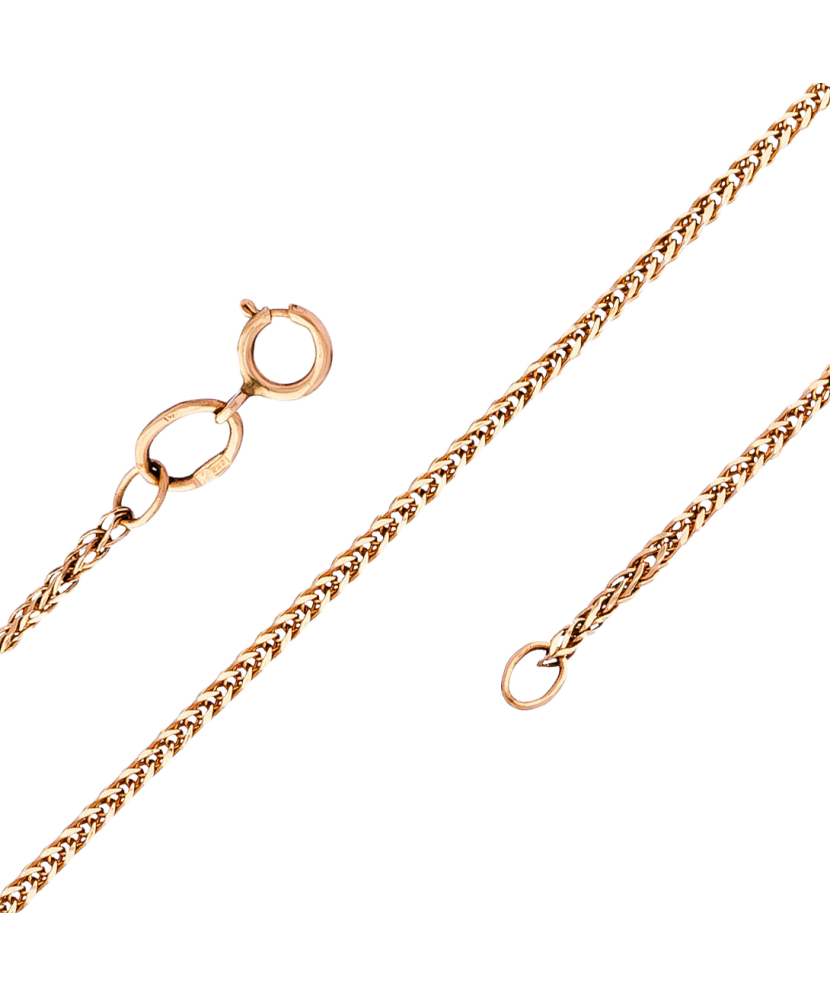 Gold chain "Spiker" 1mm