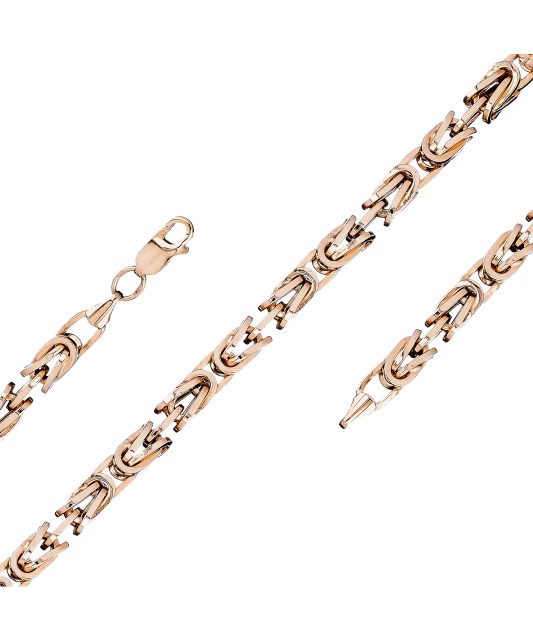 Gold chain "Royal python" 3mm
