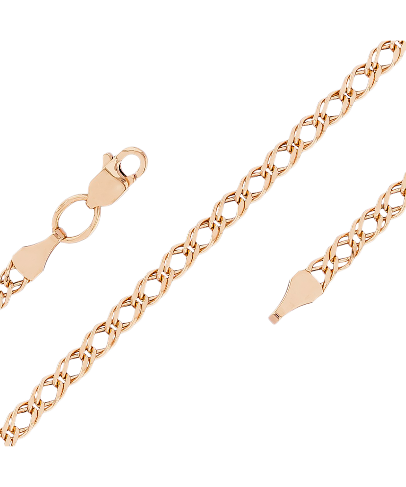 Gold chain "Rombo" 3mm