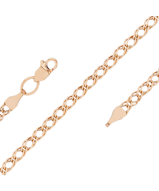 Gold chain "Rombo" 3mm