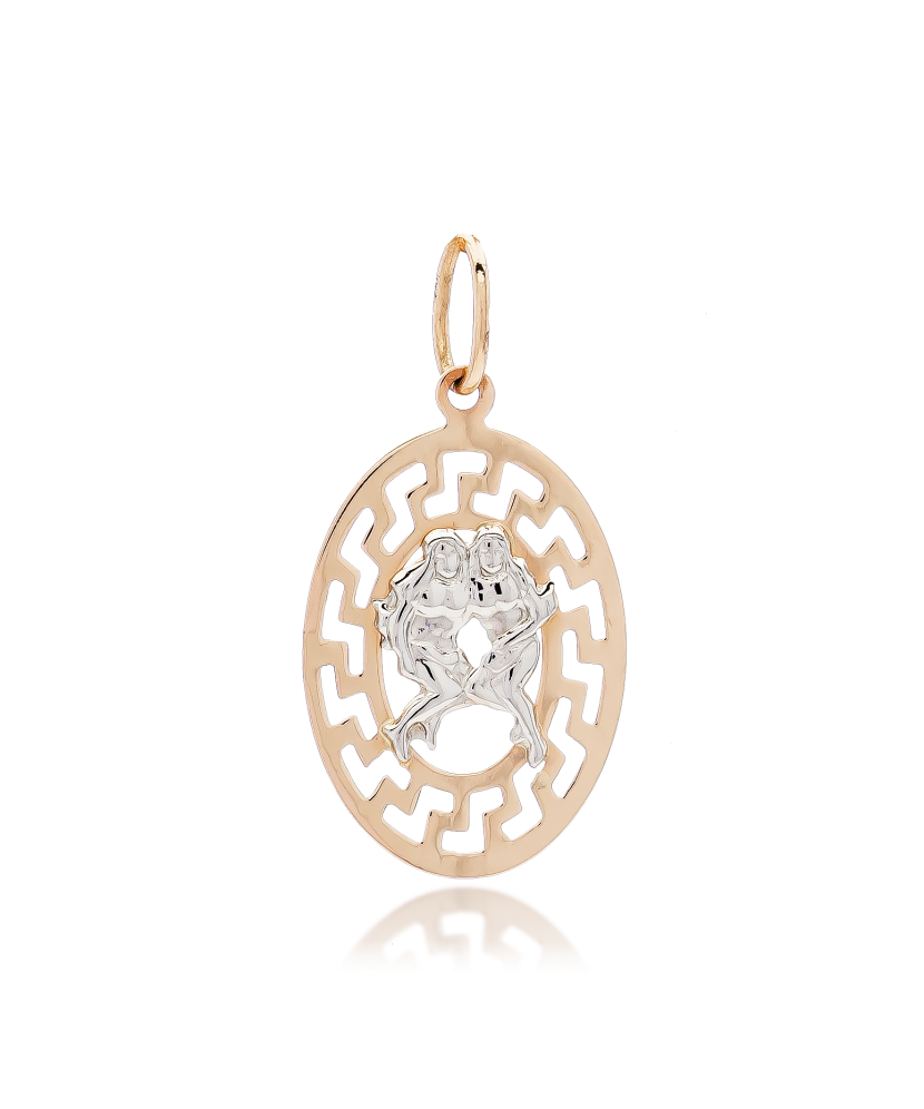 Золотой подвеска "близнецы" Золотой подвеска "близнецы"