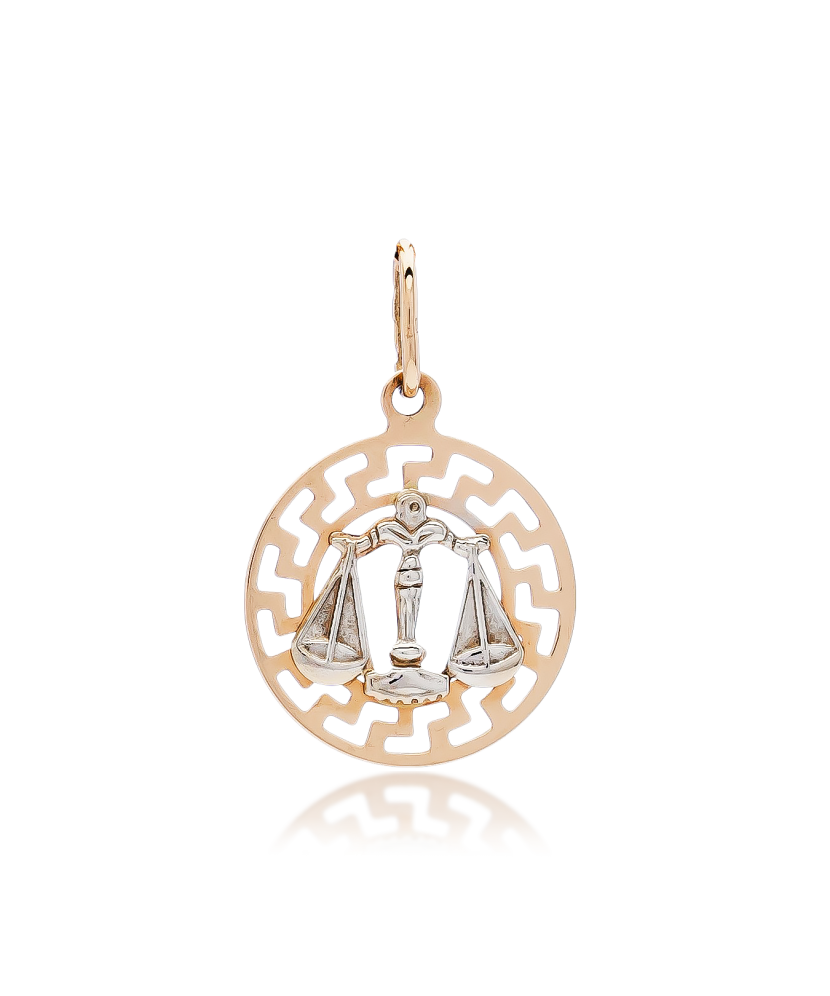 Золотой подвеска "Весы" Золотой подвеска "Весы"