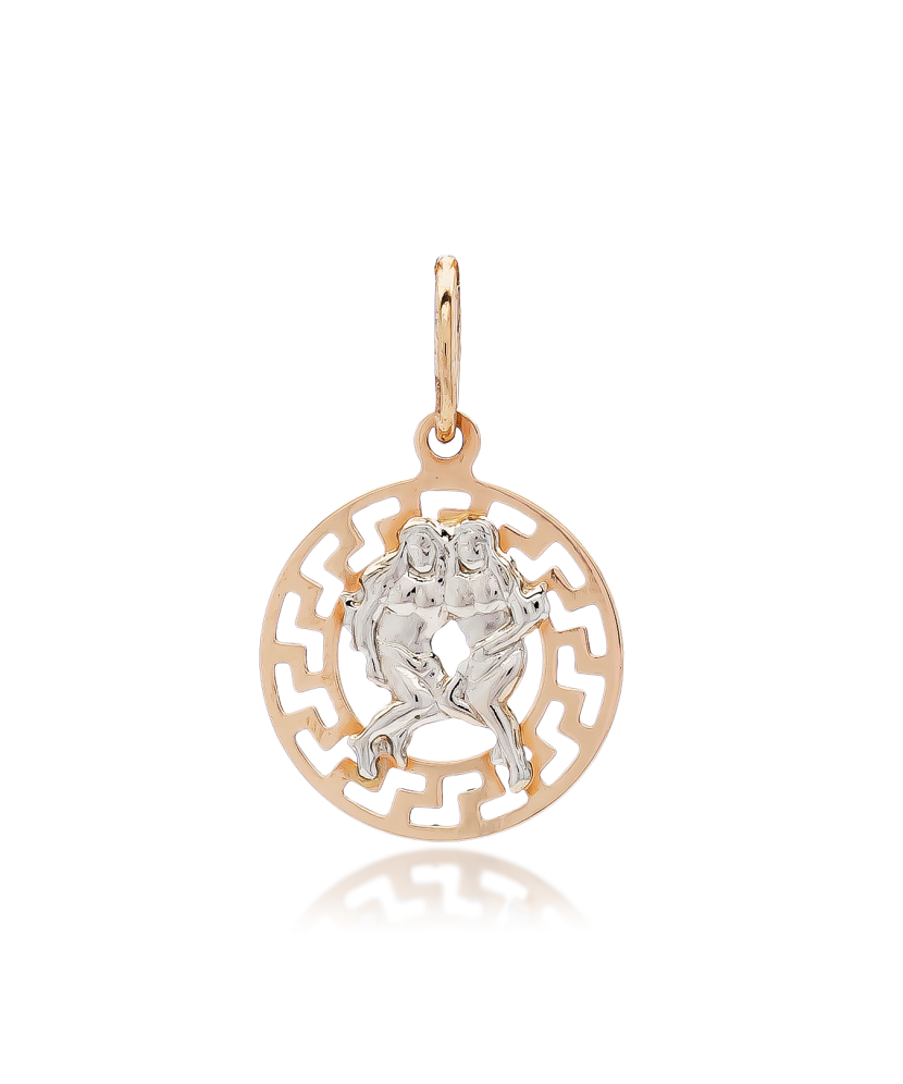 Gold pendant "Gemini "