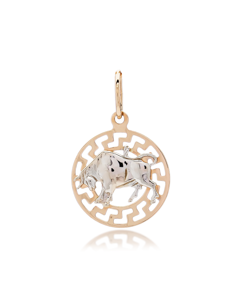 Gold pendant "Taurus "