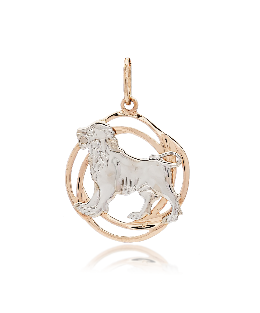 Gold pendant "Leo " Gold pendant "Leo "