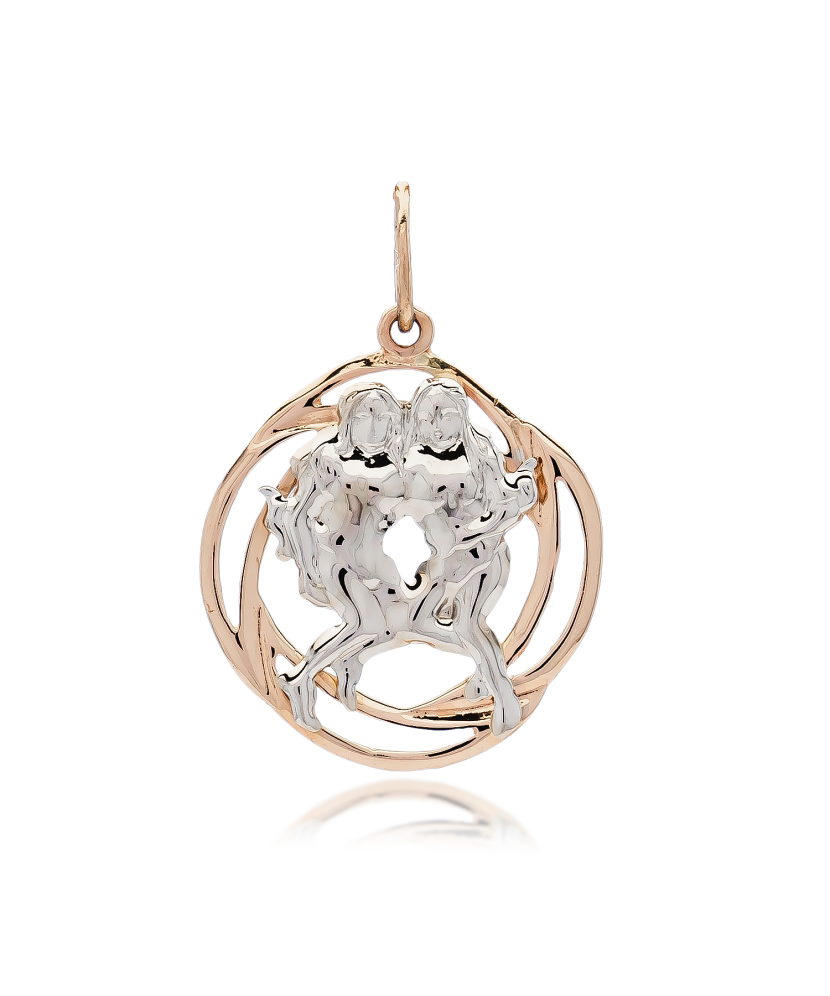 Золотой подвеска "близнецы" Золотой подвеска "близнецы"