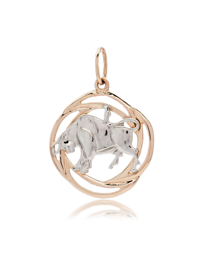 Gold pendant "Taurus " Gold pendant "Taurus "