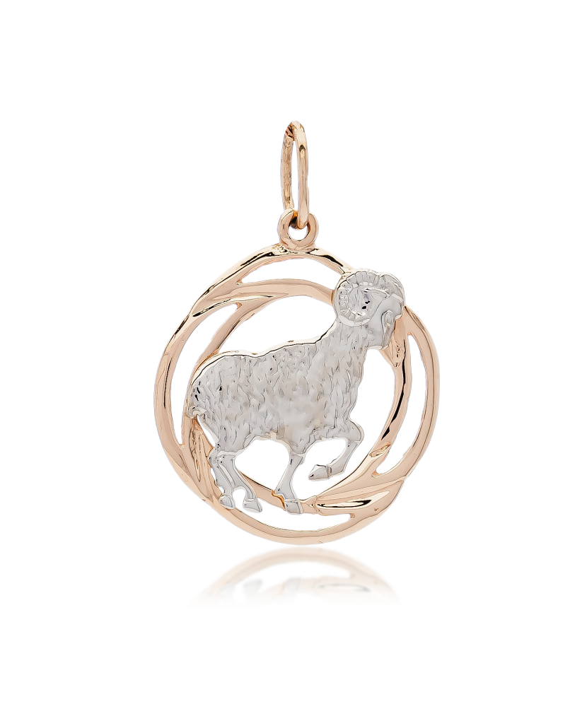 Gold pendant "Aries  " Gold pendant "Aries  "