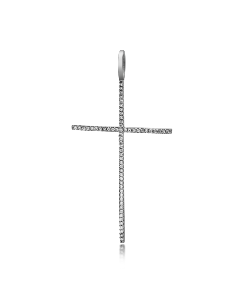 Sterling silver pendant with zircons