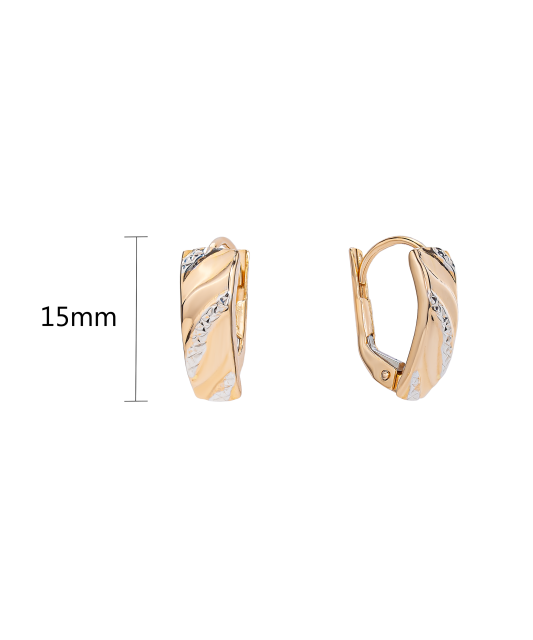 Gold earrings