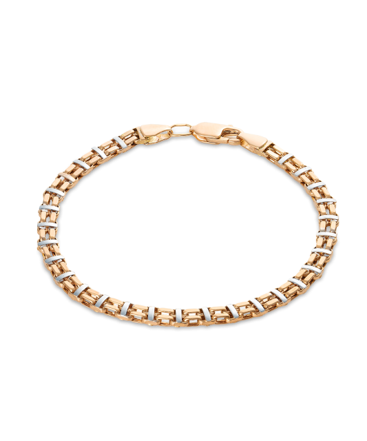 Золотой браслет 4mm